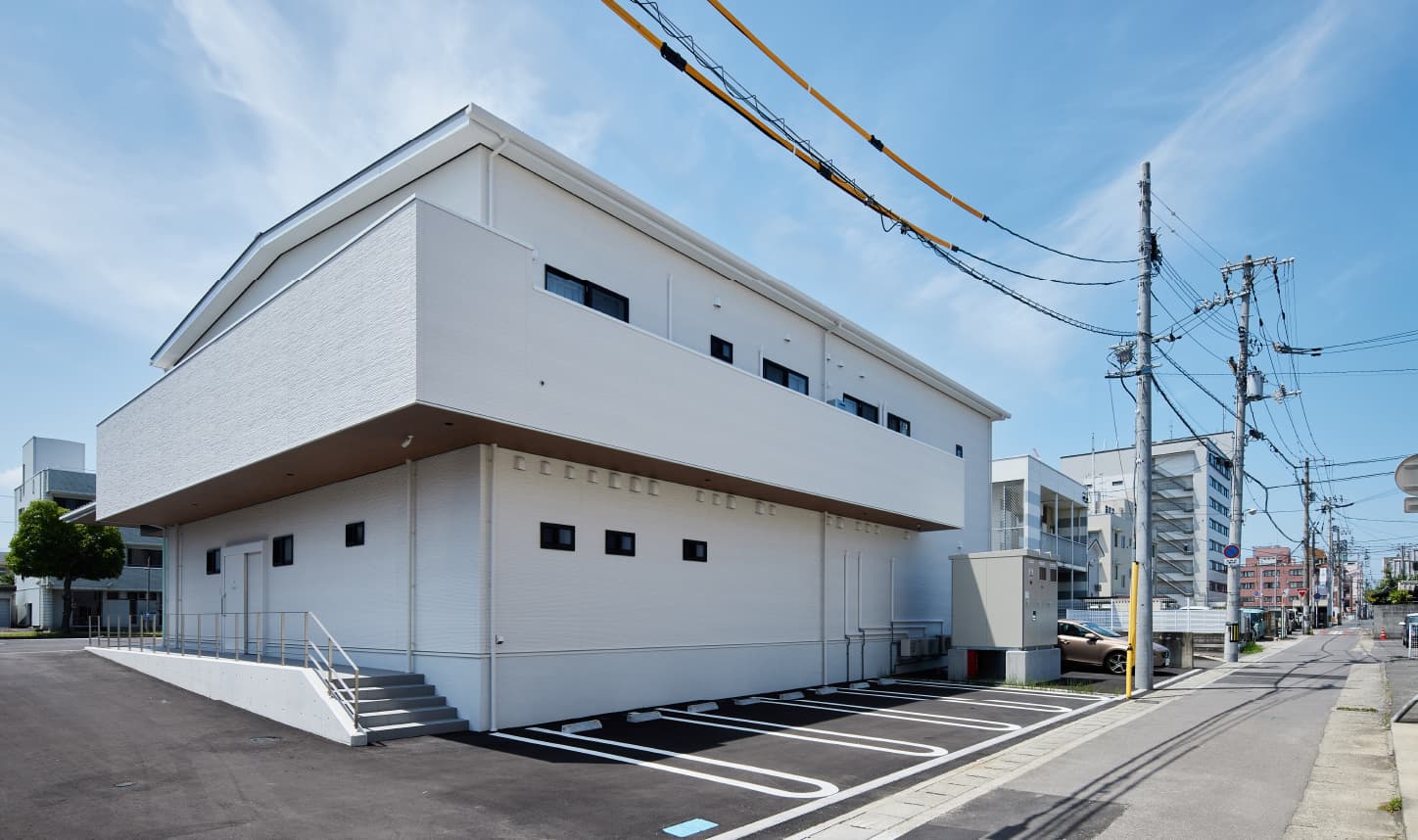 丸亀しぶや内科クリニック病院裏入口